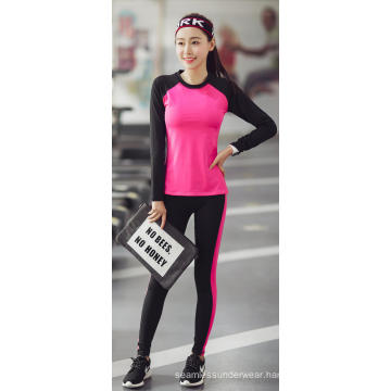 high spandex slimming sports yoga ninth pant